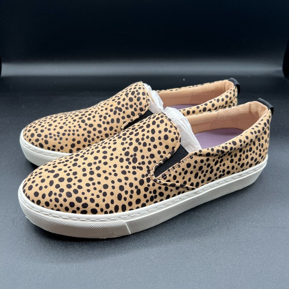 DR. SCHOLL'S Women's Nova Slip-On Sneaker Tiger No Bad Days Size 9.5